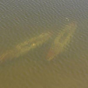 SMS Prinz Eugen and SMS Tegetthoff on the bottom