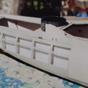 Balsa sheeting of Warspite